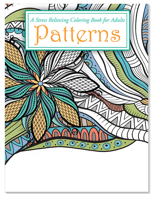 Adult Coloring Books 10 Pack | PATTERNS: Stress Relieving Coloring Books