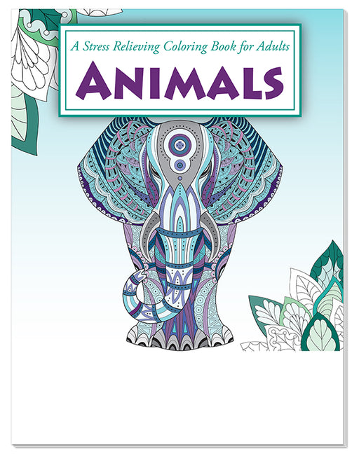 Adult Coloring Books 10 Pack | ANIMALS: Stress Relieving Coloring Books