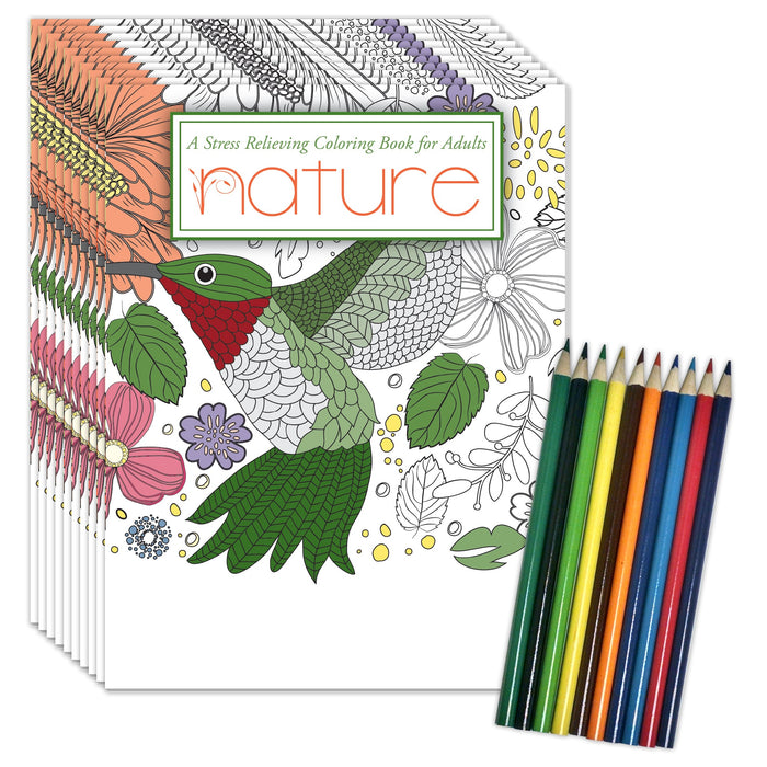 ZoCo - Adult Coloring Books | NATURE: Stress Relieving Coloring Books