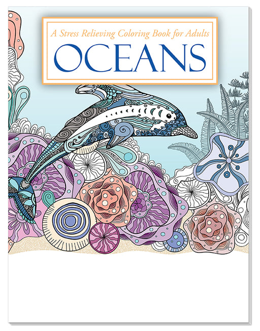 Adult Coloring Books 10 Pack | OCEANS: Stress Relieving Coloring Books