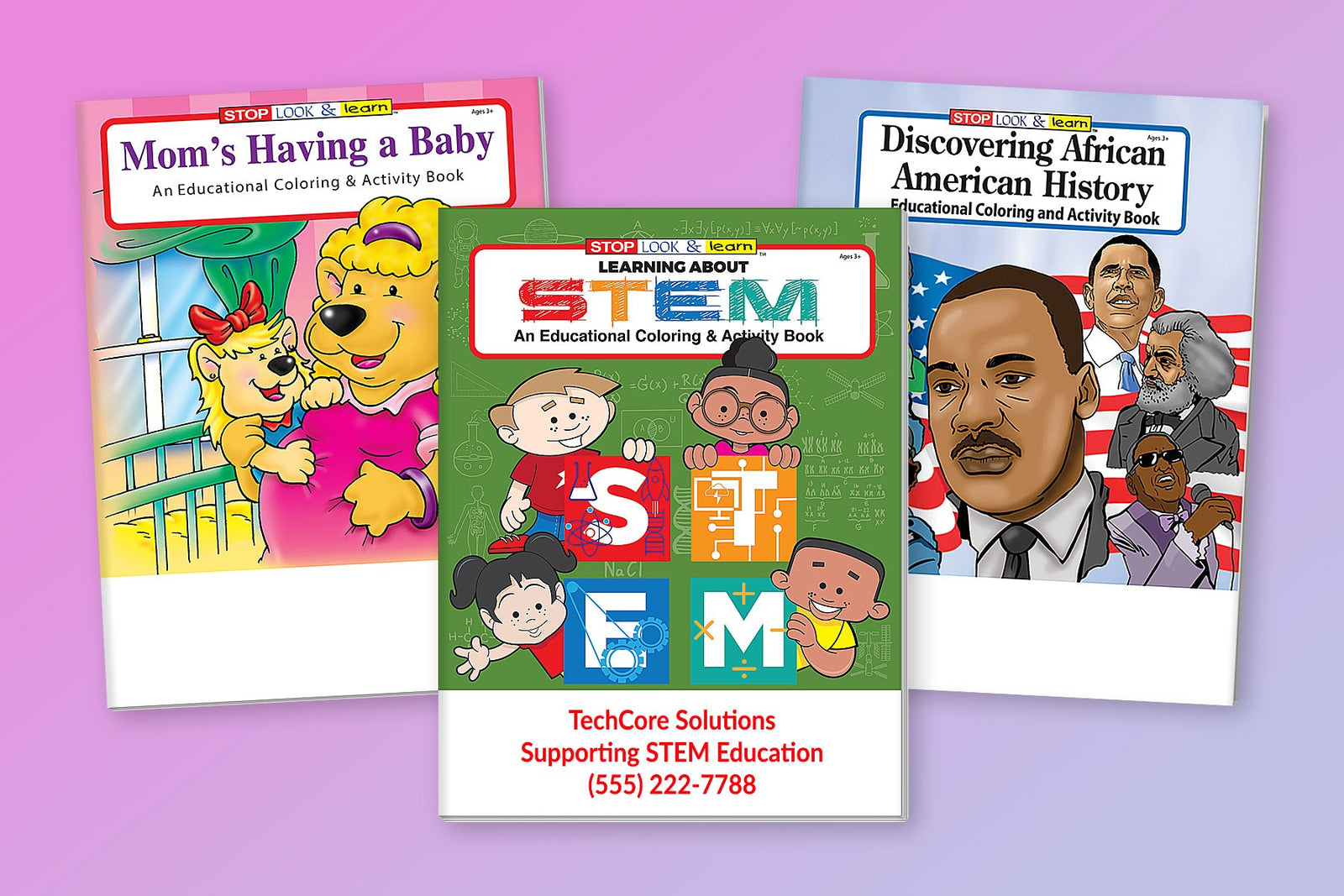 Everyday, Life Events, & Animals Coloring & Activity Books