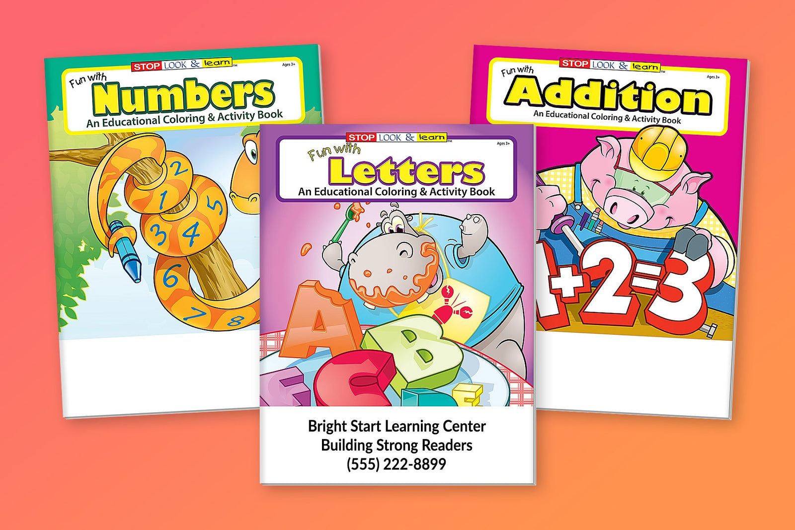 Preschool Learning Coloring & Activity Books