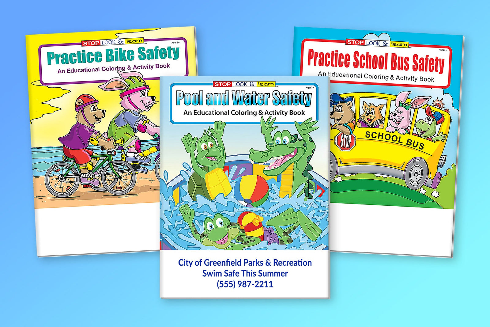 Safety Themed Coloring & Activity Books