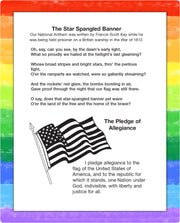Patriotic coloring page inside kids mini activity pad
