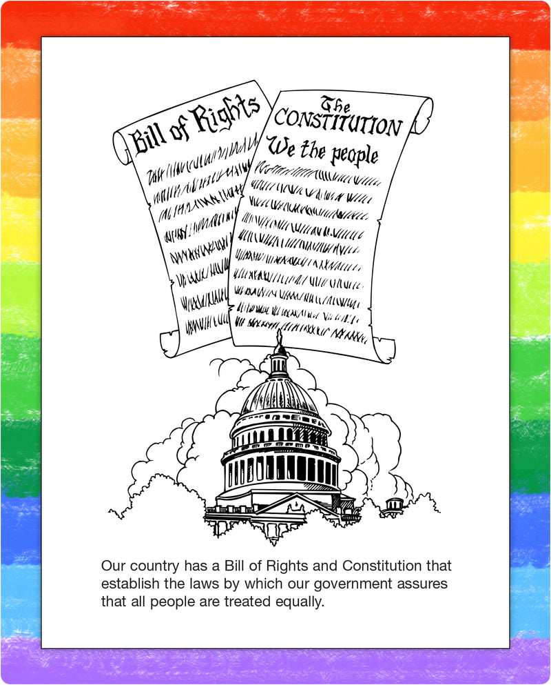 Patriotic coloring page inside kids mini activity pad
