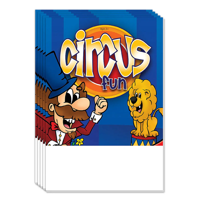 Circus Fun - Kids Mini Activity Pads - 5.25" x 7.75" (Min.Qty 50)