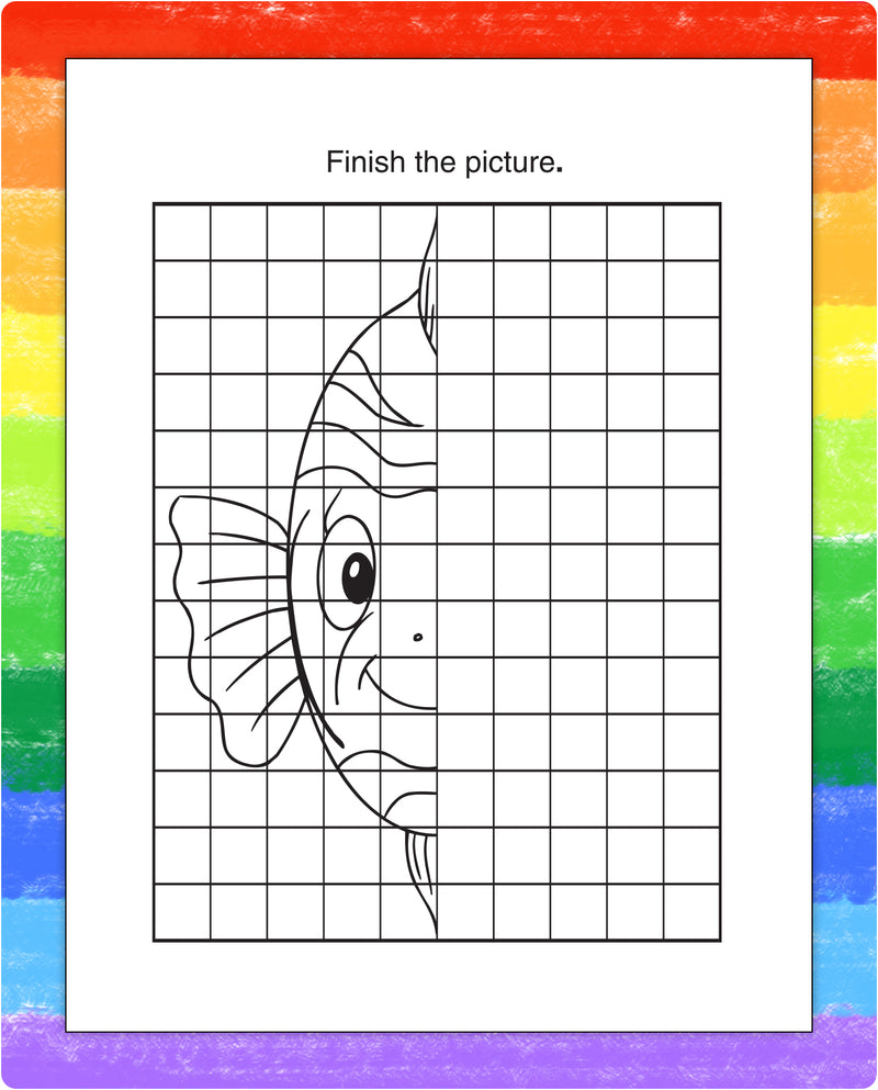 Ocean animal puzzle page inside kids mini activity pad