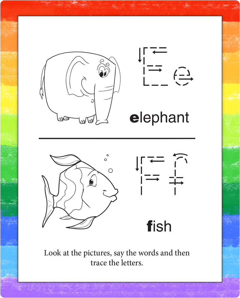 Kids coloring page inside Let’s Have Fun activity pad