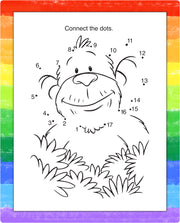 Kids puzzle activity inside Jungle Fun activity pad