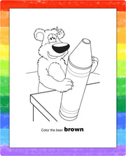 Animal coloring page inside Color Fun kids mini activity pad