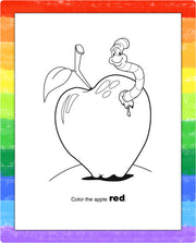 Animal coloring page inside Color Fun kids mini activity pad