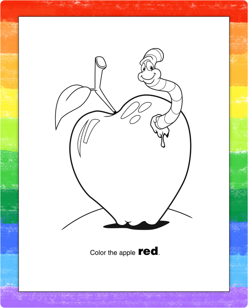 Animal coloring page inside Color Fun kids mini activity pad