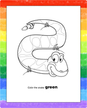 Animal coloring page inside Color Fun kids mini activity pad