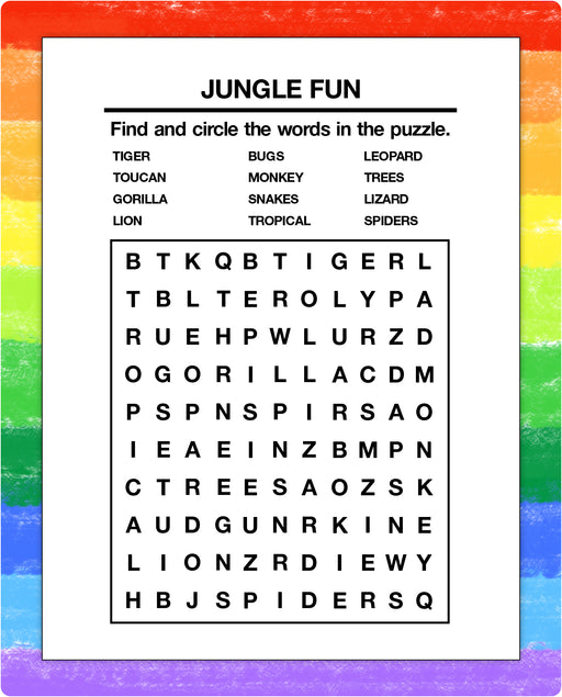 ZoCo - Word Search - Kid's Mini Activity Pads