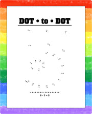 Subtraction Fun kids activity pads with optional crayons