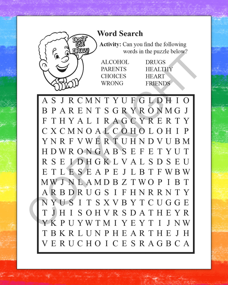 ZoCo - Stay Drug Free - Coloring & Activity Books