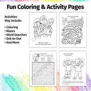 Drug prevention coloring book for kids with educational games and activities