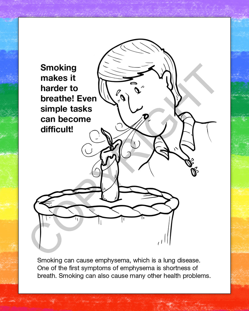 ZoCo - Be Smart, Say No to Smoking - Coloring & Activity Books