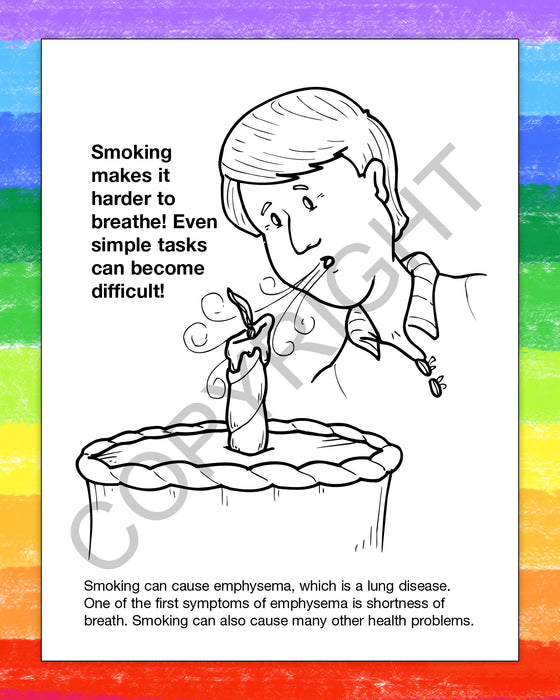 ZoCo - Be Smart, Say No to Smoking - Coloring & Activity Books