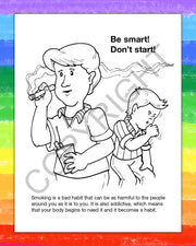 ZoCo - Be Smart, Say No to Smoking - Coloring & Activity Books
