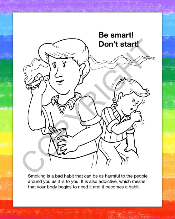 ZoCo - Be Smart, Say No to Smoking - Coloring & Activity Books