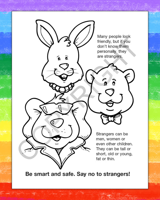 ZoCo - Be Smart, Say No to Strangers - Coloring & Activity Books