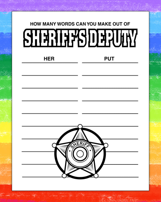 ZoCo - Your Local Sheriff - Coloring & Activity Books