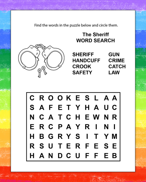 ZoCo - Your Local Sheriff - Coloring & Activity Books