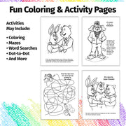 Gang prevention coloring book for kids with educational games and activities