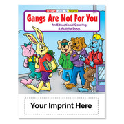 Gang prevention coloring books for schools police departments and youth outreach