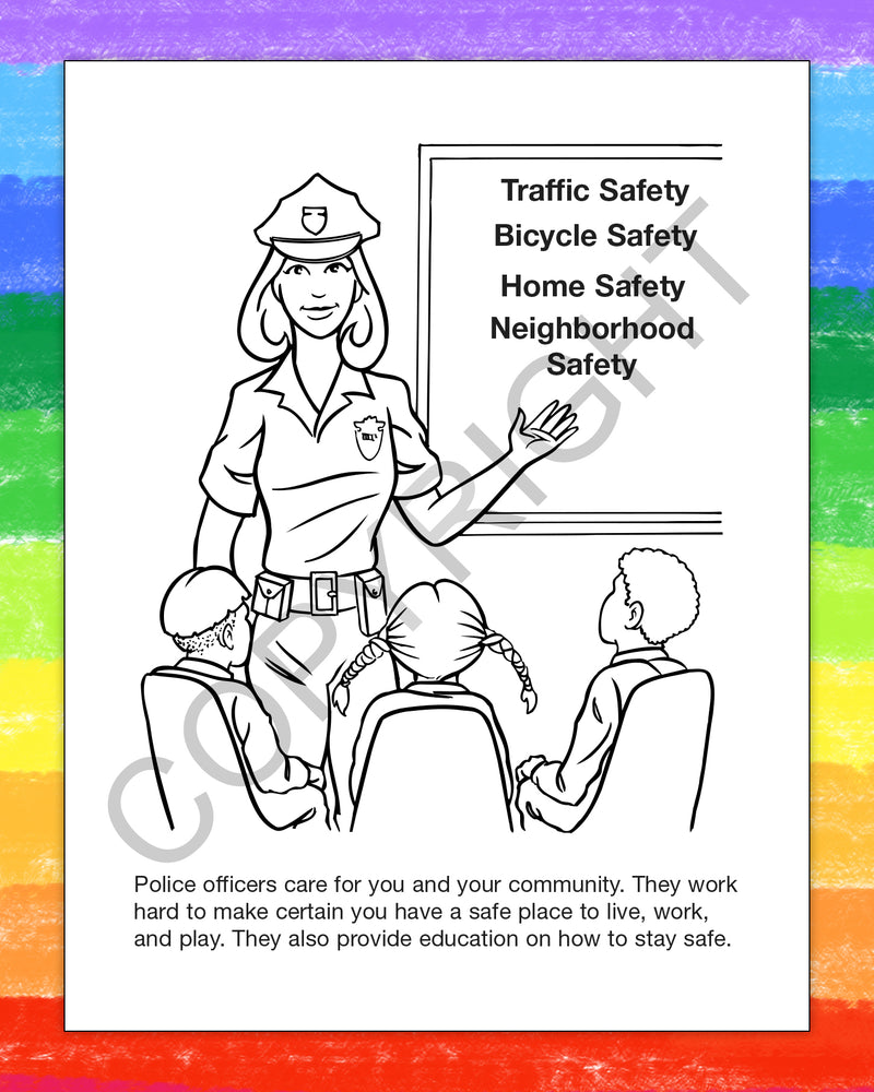 ZoCo - Police Officers Care - Coloring & Activity Books
