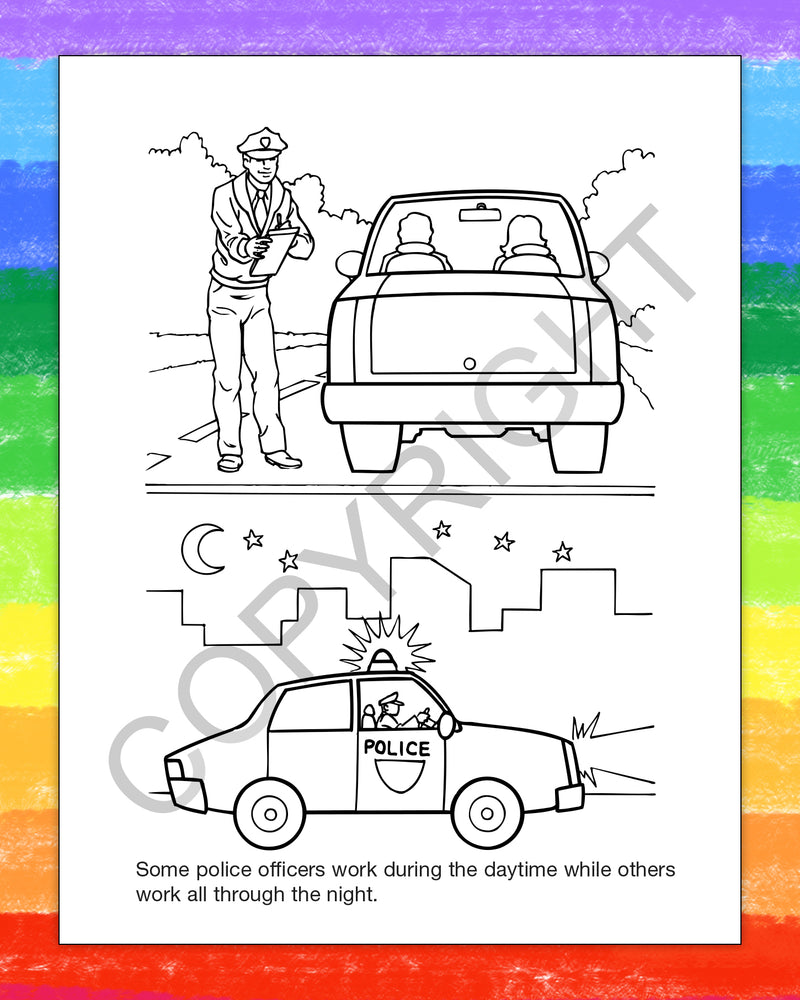 ZoCo - Police Officers Care - Coloring & Activity Books