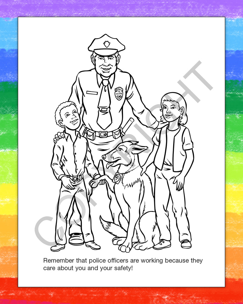 ZoCo - Police Officers Care - Coloring & Activity Books