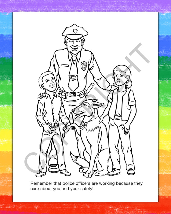 ZoCo - Police Officers Care - Coloring & Activity Books