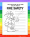 Fire Safety Coloring Books for Kids by ZoCo Products