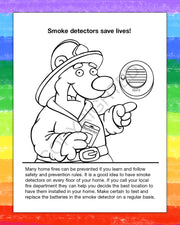 Fire Safety Coloring Books for Kids by ZoCo Products