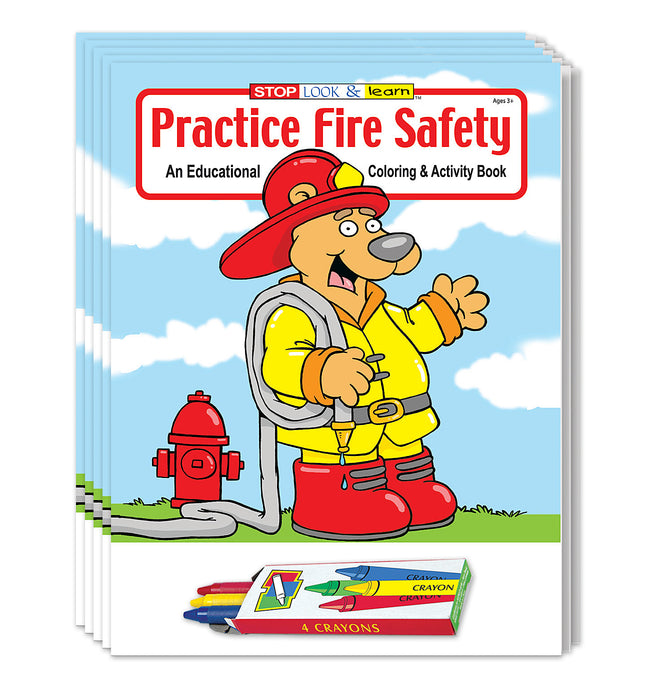 Fire Safety Coloring Books for Kids by ZoCo Products