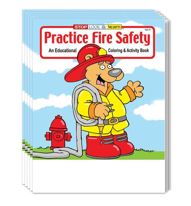 Fire Safety Coloring Books for Kids by ZoCo Products