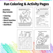Inside pages of Practice Fire Safety kids coloring and activity book