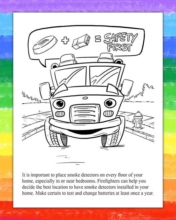 Smokey Fire Safety Coloring Page Fire Safety With Seymour Smoke