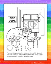 ZoCo - A Trip to The Fire Station Kid's Educational Coloring & Activity Books