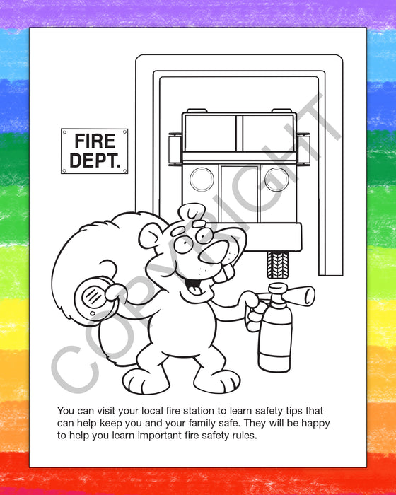 ZoCo - A Trip to The Fire Station Kid's Educational Coloring & Activity Books