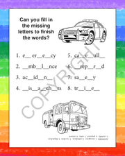 ZoCo - Learn About 911 - Coloring & Activity Books