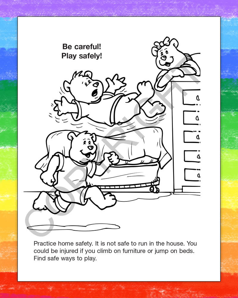 ZoCo - Home Safety - Coloring & Activity Books
