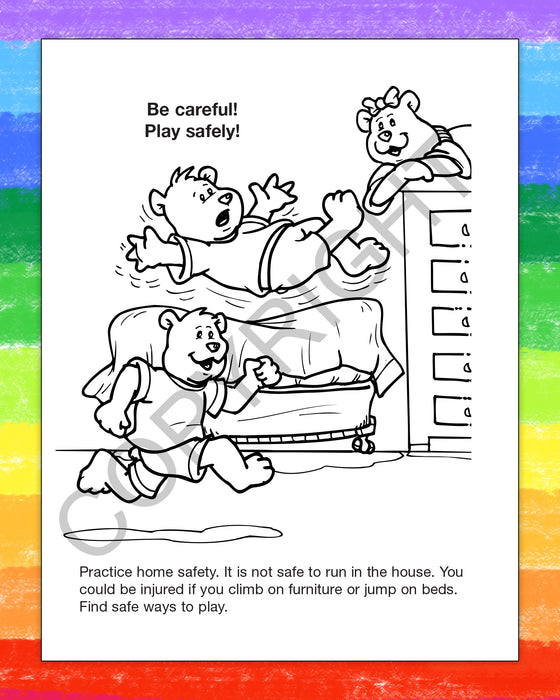 ZoCo - Home Safety - Coloring & Activity Books