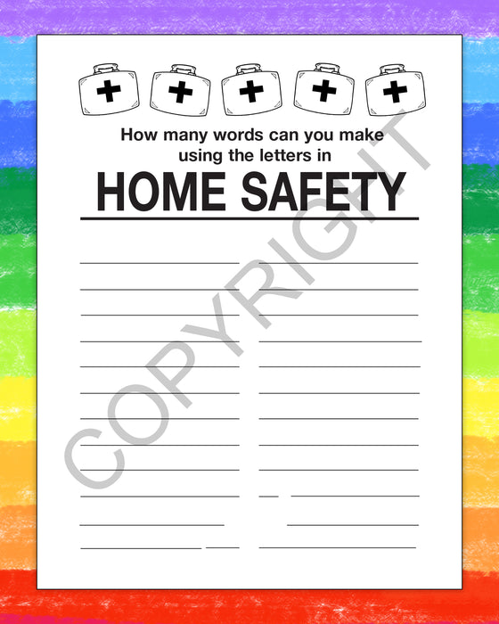 ZoCo - Home Safety - Coloring & Activity Books