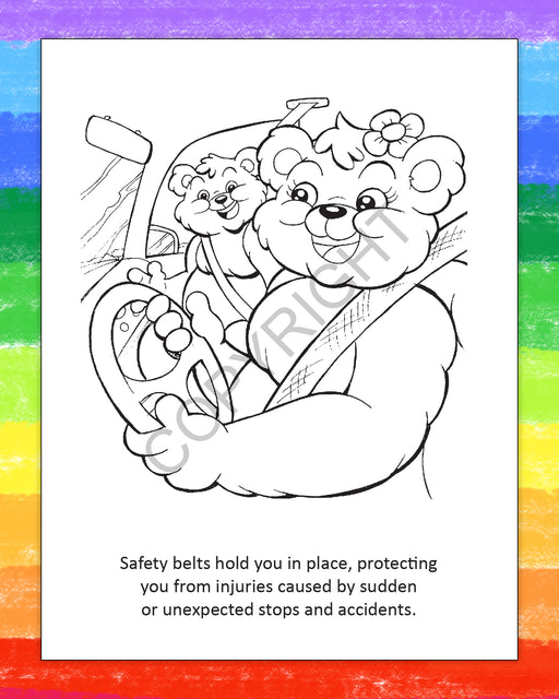 ZoCo - Seat Belt Safety - Coloring Books