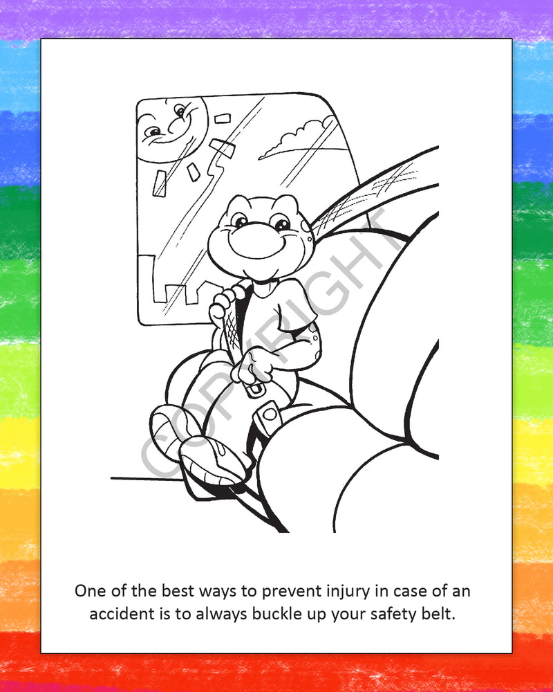 ZoCo - Seat Belt Safety - Coloring Books