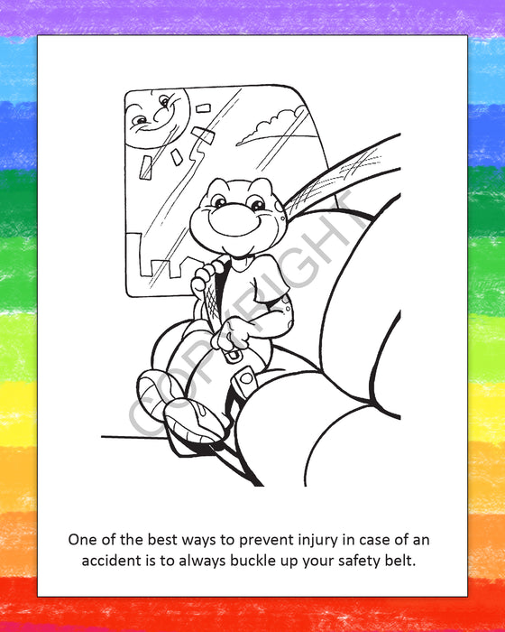 ZoCo - Seat Belt Safety - Coloring Books