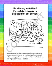 ZoCo - Buckle up for Safety - Coloring & Activity Books